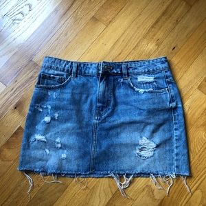 Zara blue denim skirt size M